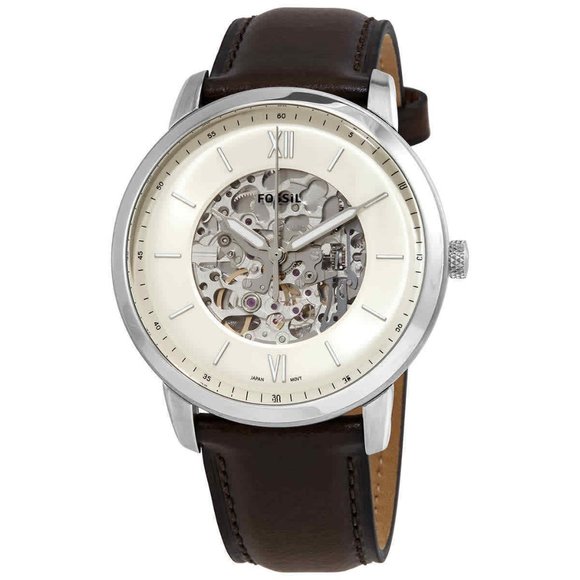 Fossil Skeleton Creme Dial Men's Watch